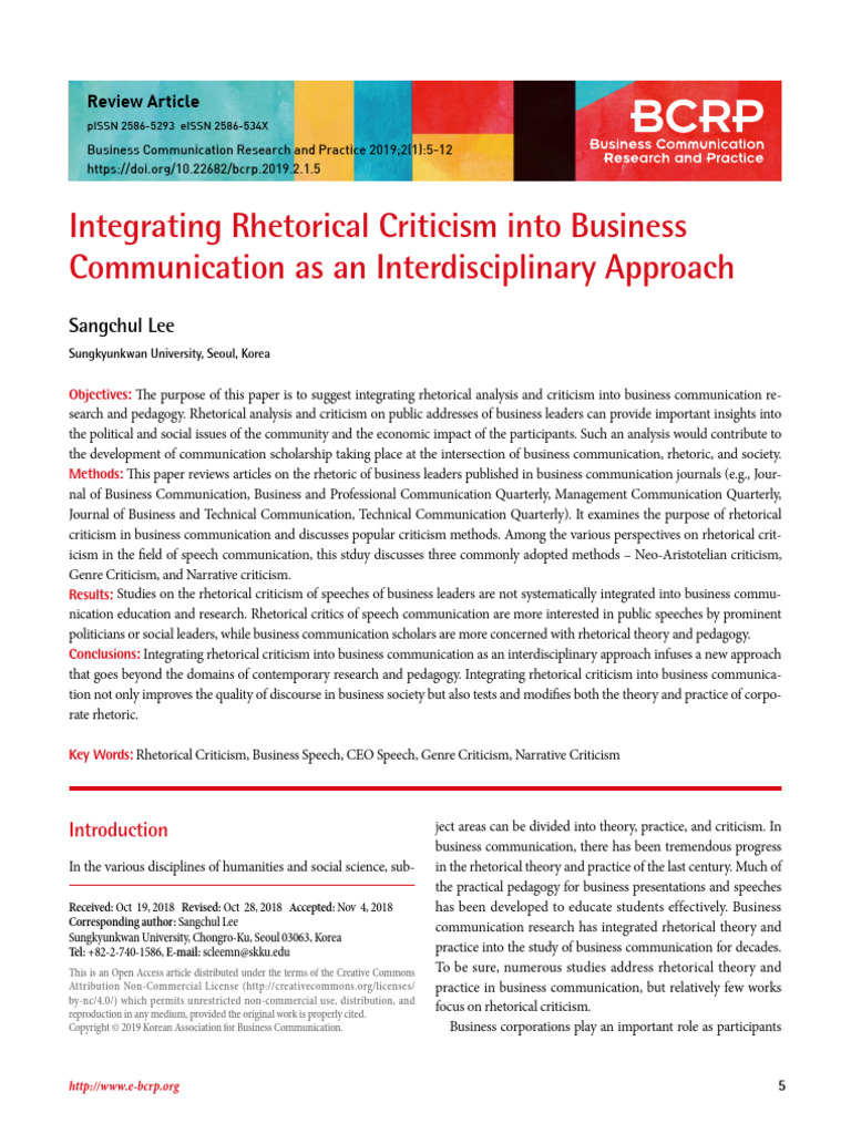 Integrating Rhetorical Criticism | PDF | Rhetoric | Public Speaking