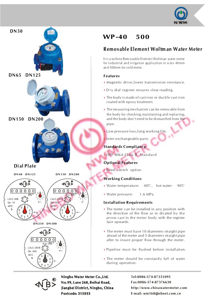 A Woltman Water Meters | PDF