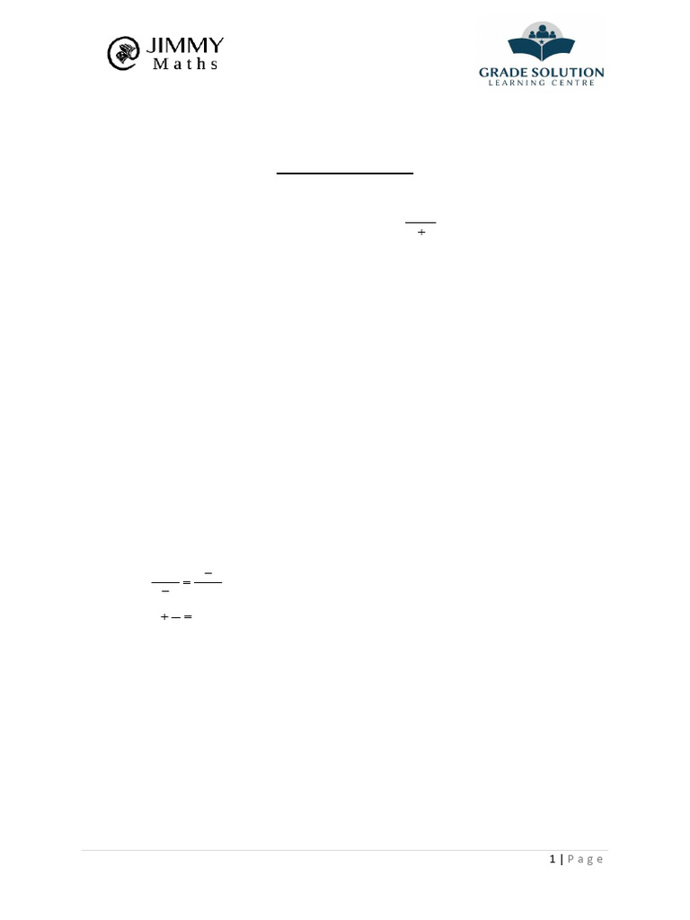 Sec 2 Math WA2 Revision Set | PDF | Equations | Quadratic Equation