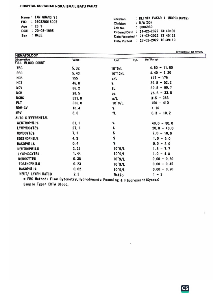 Bloodtest | PDF