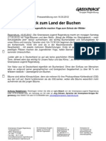 Presseerklärung Vom 16.03.2012: Greenpeace-Jugendliche Machen Yoga Zum Schutz Der Wälder