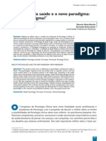 Artigo Psicologia Da Sade e o Novo Paradigma