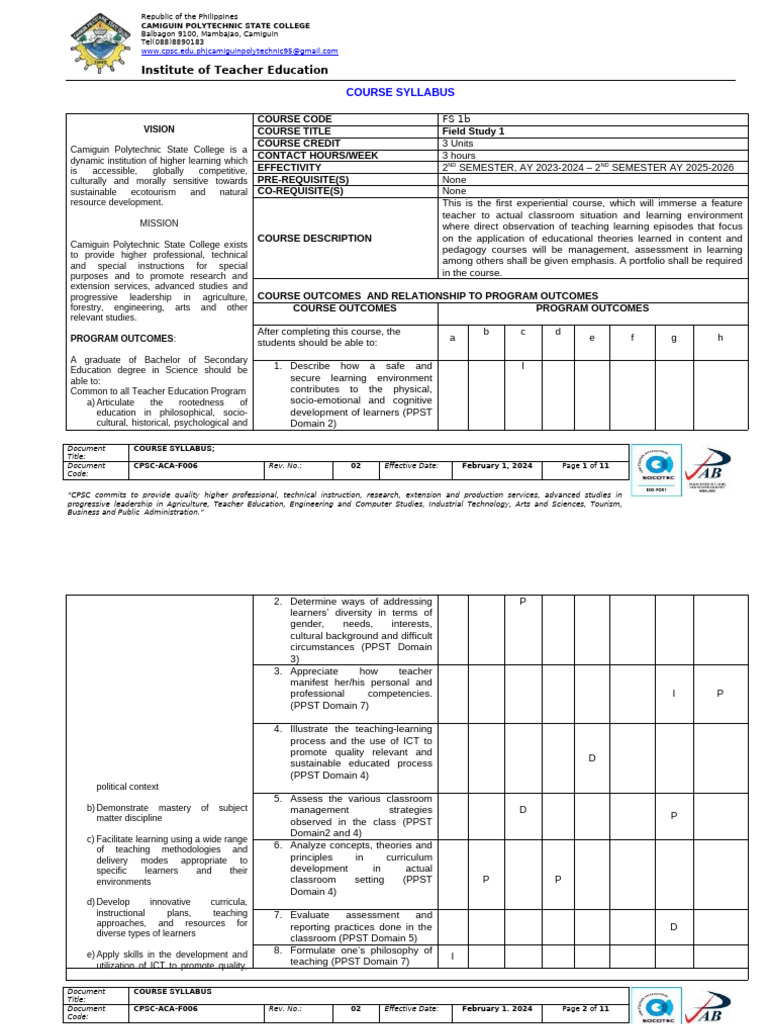 FS1 Learing Plan Science | PDF | Educational Assessment | Curriculum