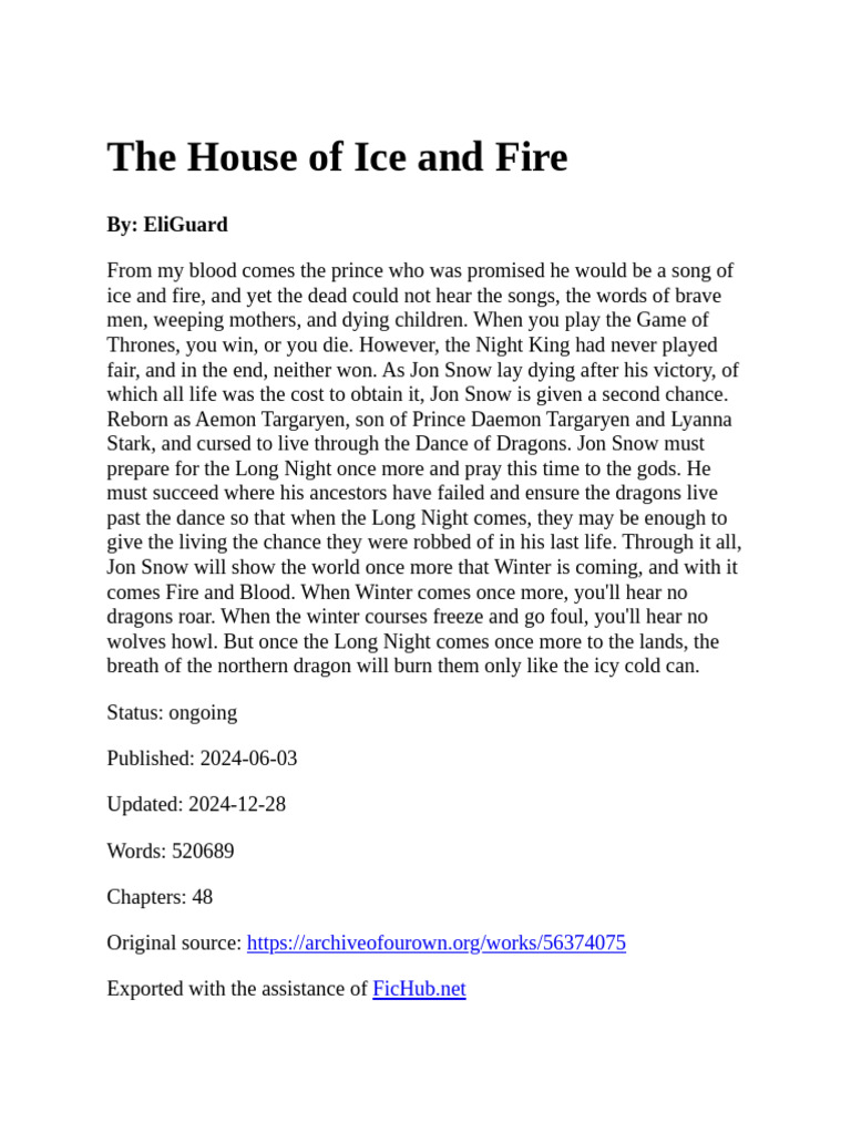 Aemon Targaryen The Last Dragon King PDF World Of A