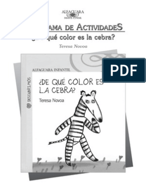 De Que Color Es La Cebra? | PDF | Color | Libros