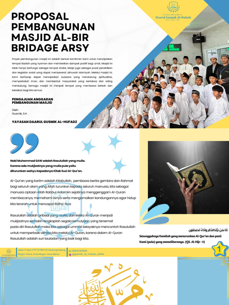 Proposal Pembangunan Masjid Al-Bir20250329 - 115001 - 0000 | PDF