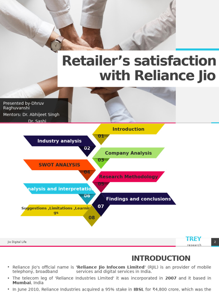 Retailer's Satisfaction With Reliance Jio (Dhruv Raghuvanshi) | PDF ...