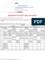 Lookup Student Timetable