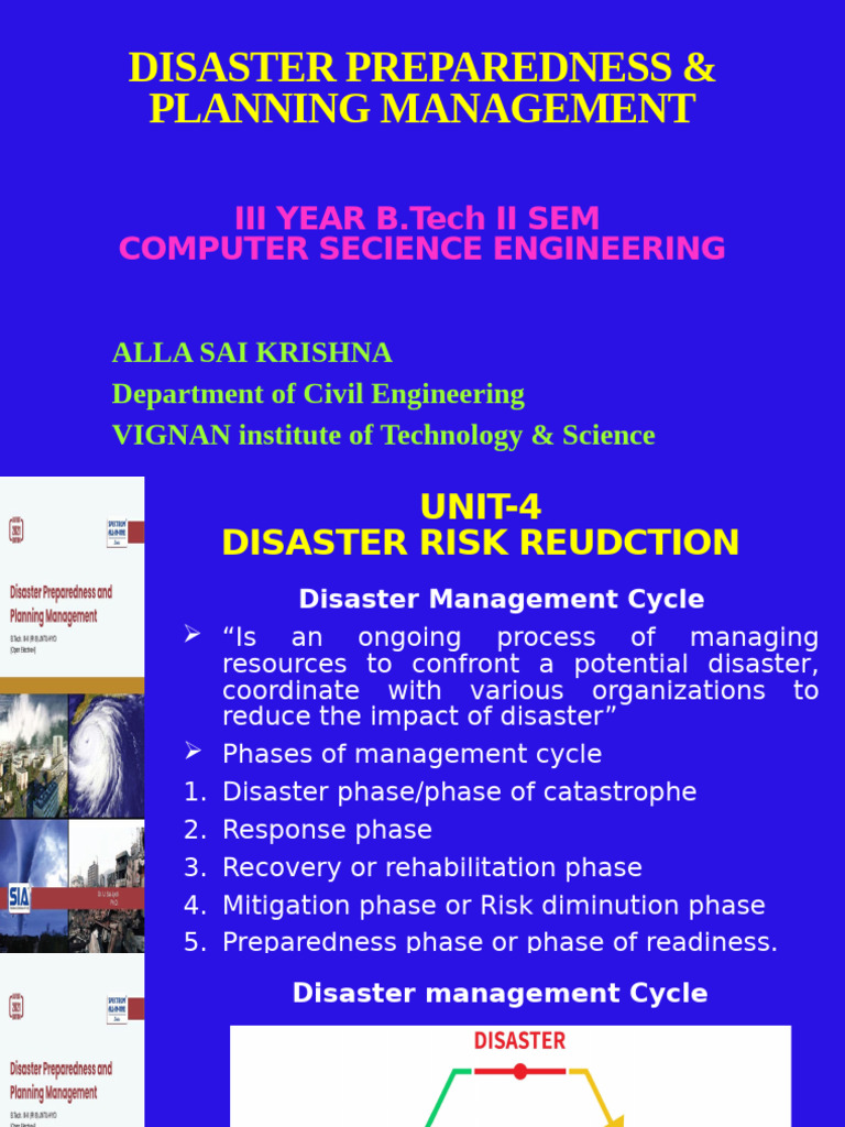 Phases of Disaster Management Explained | PDF | Emergency Management ...