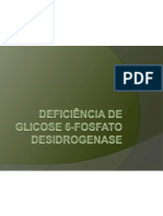 Deficiência de G6PD e Enzimopatia