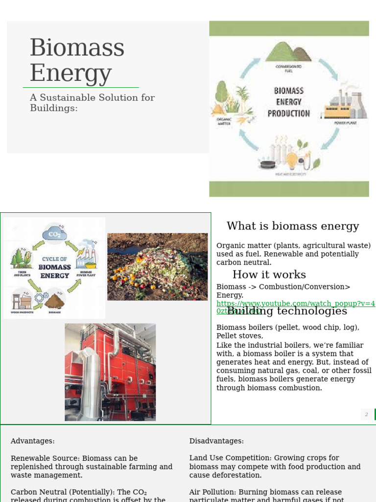 Biomass Energy: Sustainable Solutions for Buildings | PDF | Biofuel ...