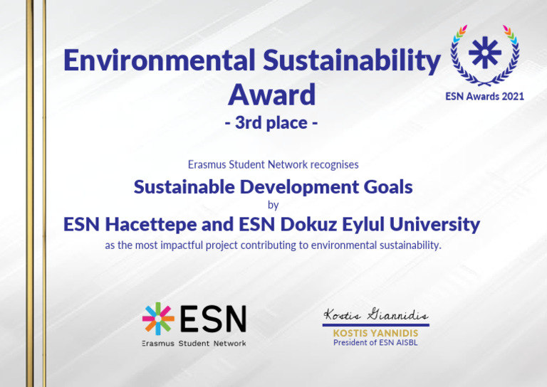 Environmental Sustainability Award 3 | PDF