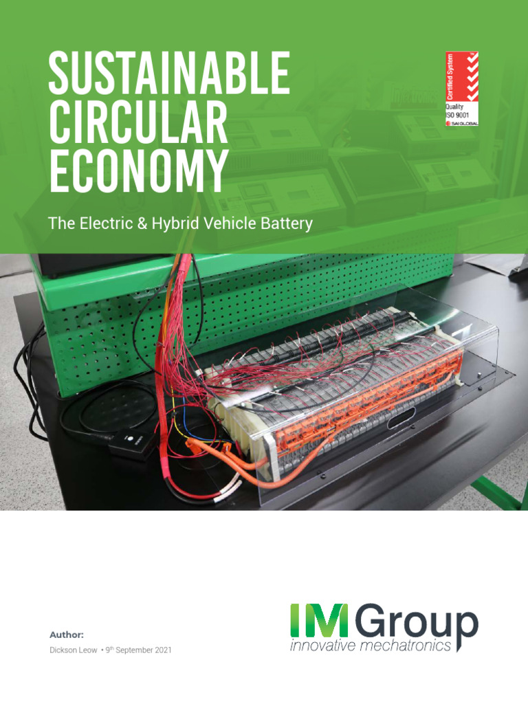 Circular Economy for EV Battery Remanufacturing | PDF | Electric ...