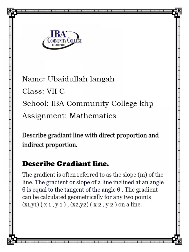 Math Work | PDF