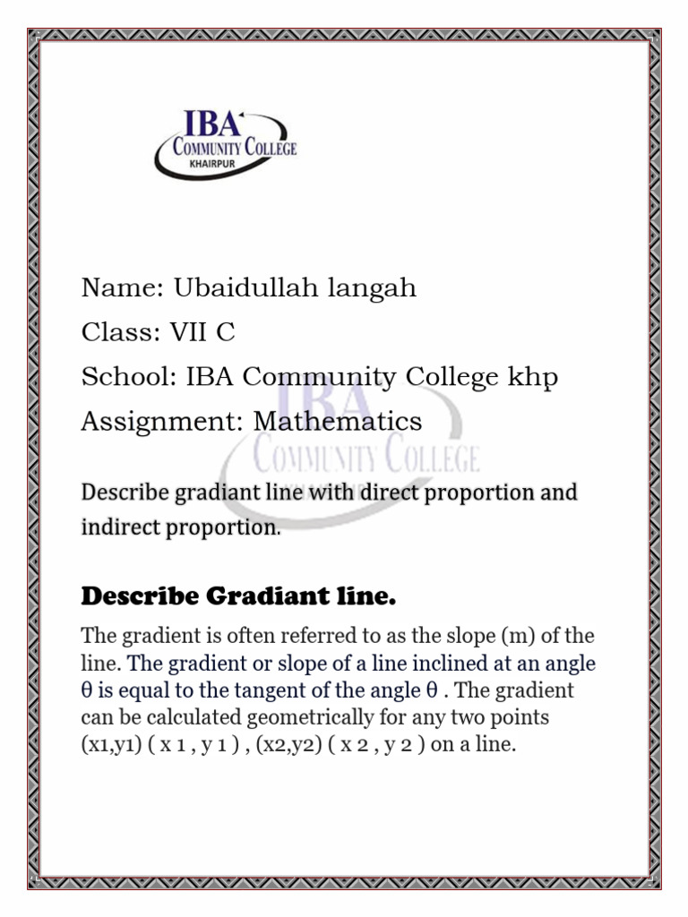 Math Assignment | PDF