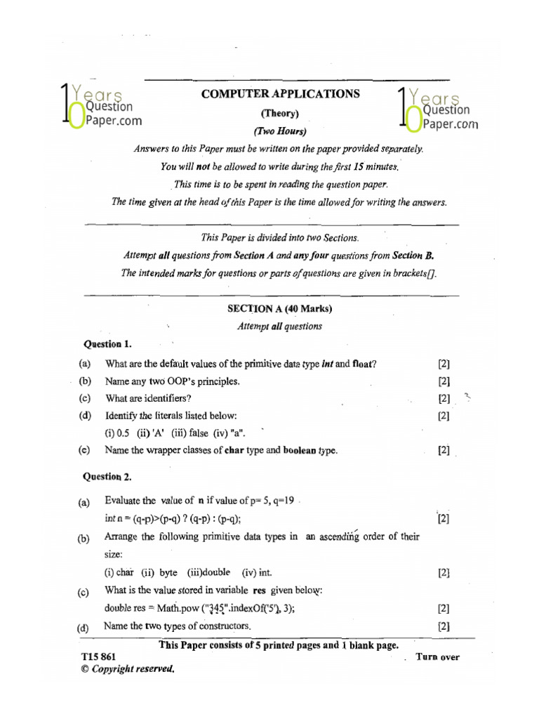 Comp Sci Paper1 | PDF