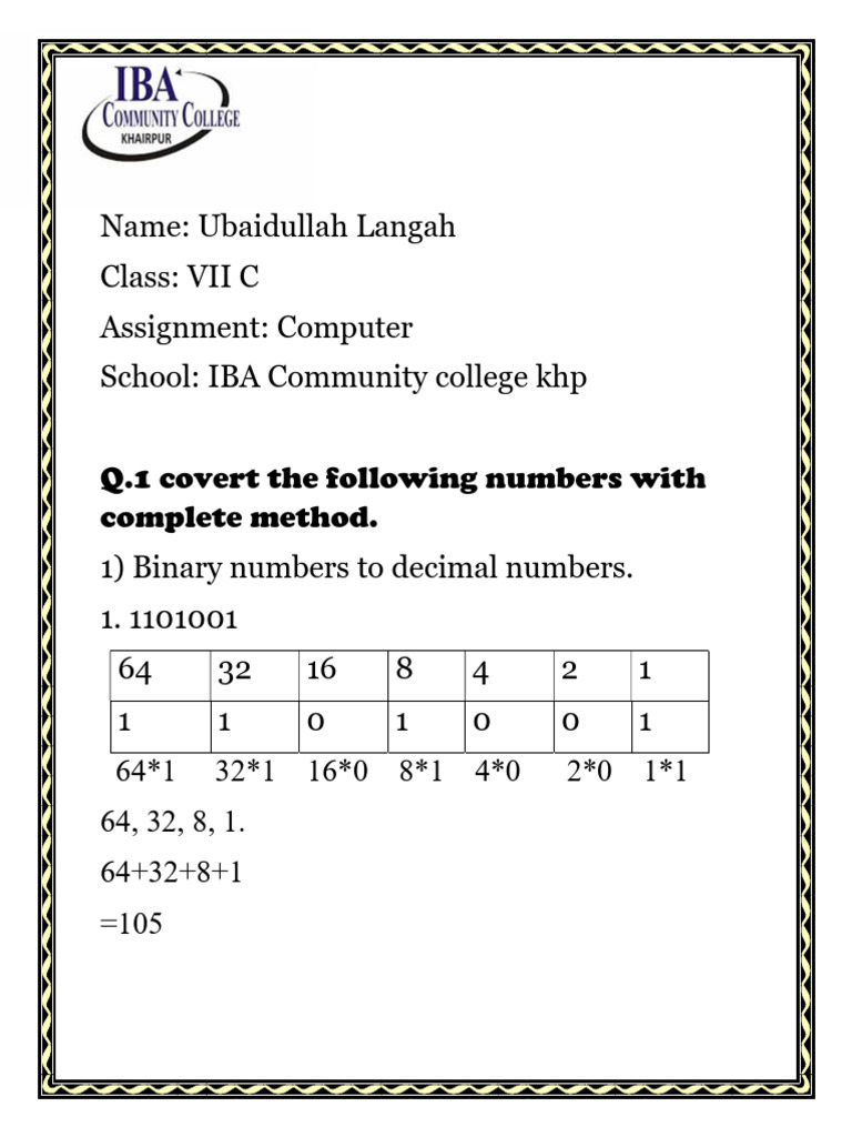 Binary and Decimal Conversion Guide | PDF