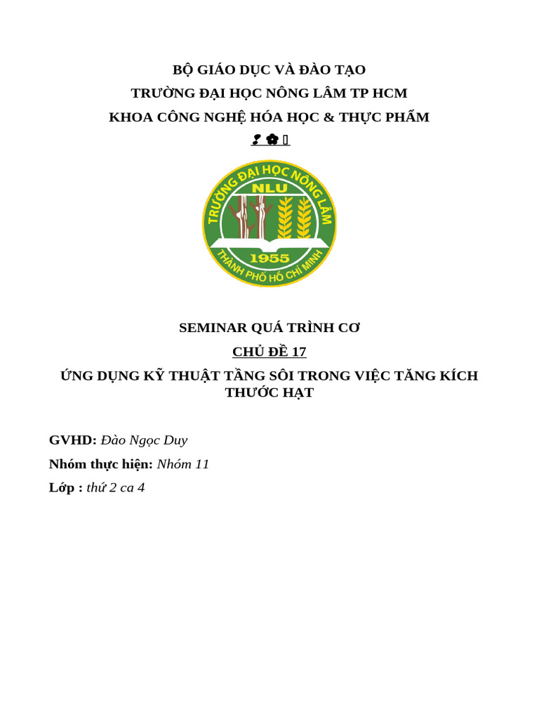 Nhóm 11 - Seminar QTCH - Chủ Đề 17 - T2Ca 4 | PDF