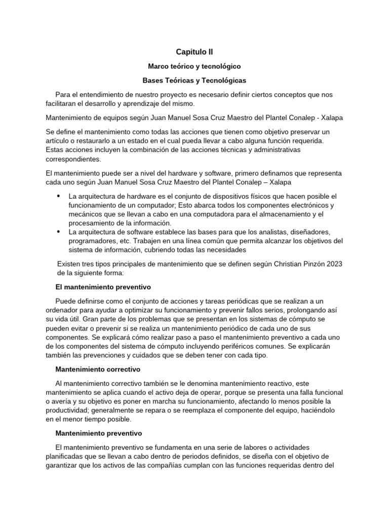 Mantenimiento de Equipos: Teoría y Tipos | PDF | Disco duro | Hardware ...