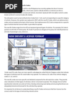 Updated Driver's License Codes in PH | PDF | Driver's License | Land ...