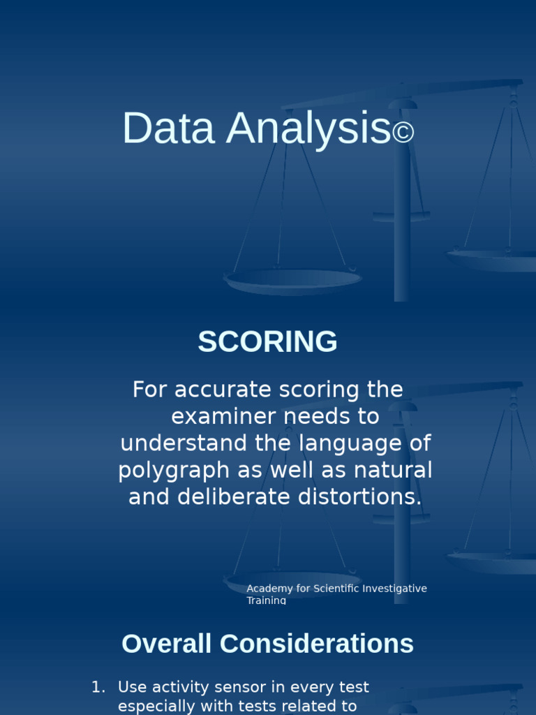 Polygraph Scoring Techniques Guide | PDF | Polygraph | Breathing