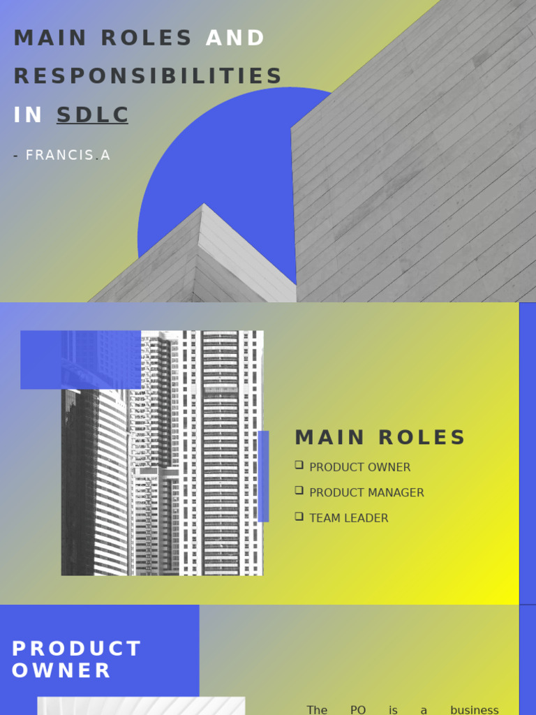 Key Roles in Software Development Life Cycle | PDF | Information ...