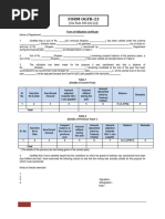 Utilization Certificate Format OGFR-23 | PDF