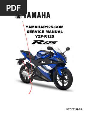 Yamaha YZF-R125 Service Manual | PDF | Carburetor | Throttle