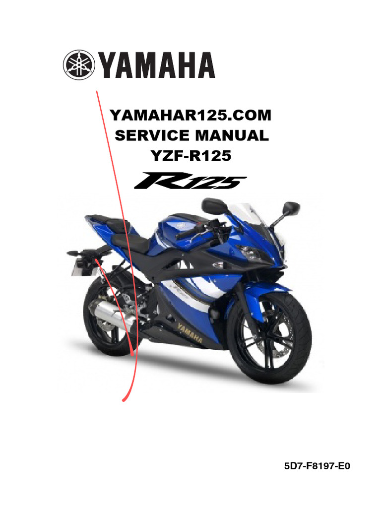 Yamaha Yzf r125 Service Manual | PDF | Carburetor | Throttle