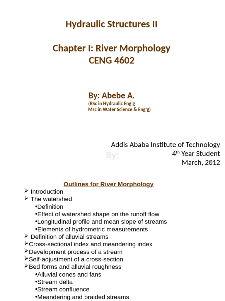 Understanding River Morphology | PDF | River | Drainage Basin