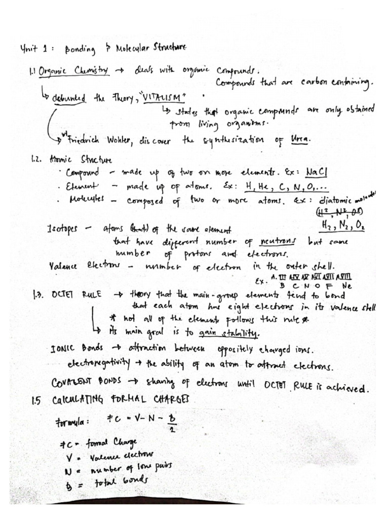 chem notes pg1 | PDF