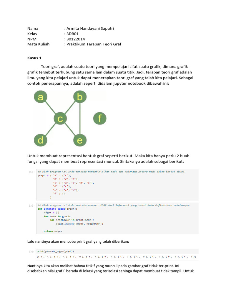 Penerapan Teori Graf dalam Python | PDF