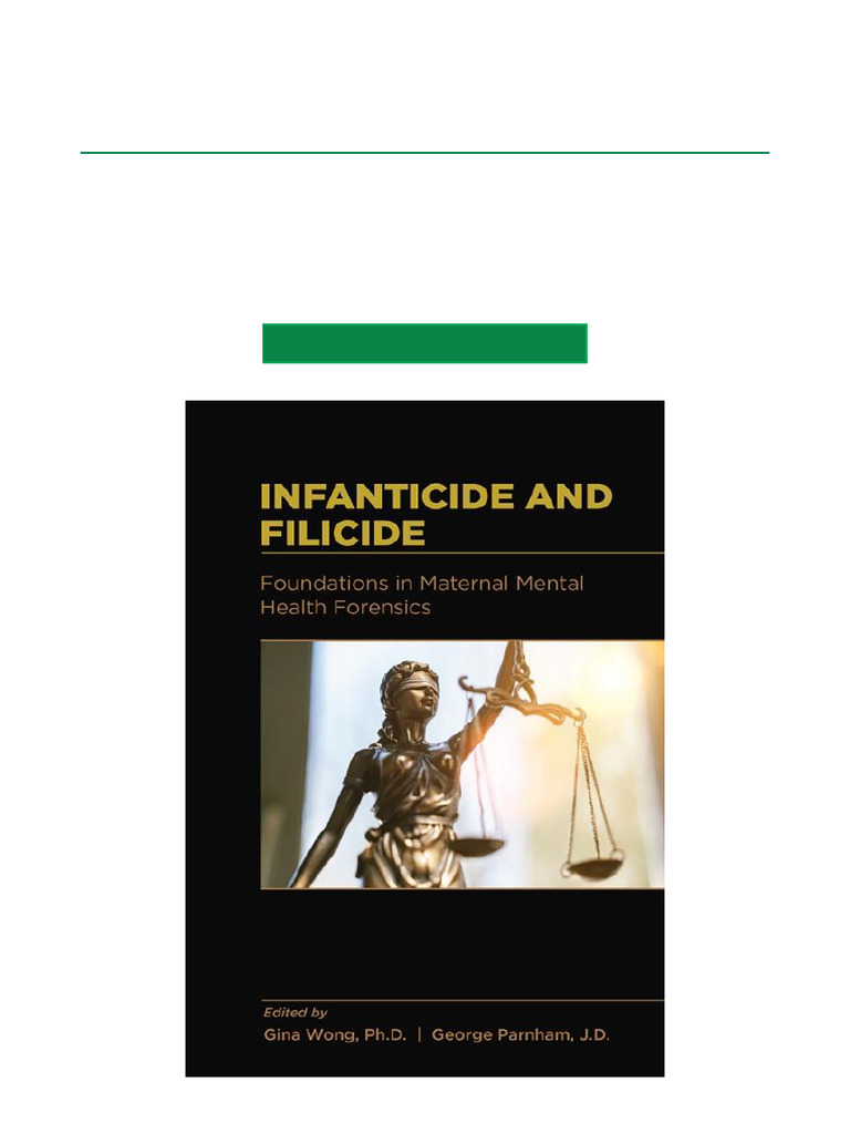 Infanticide and Filicide Foundations in Maternal Mental Health ...