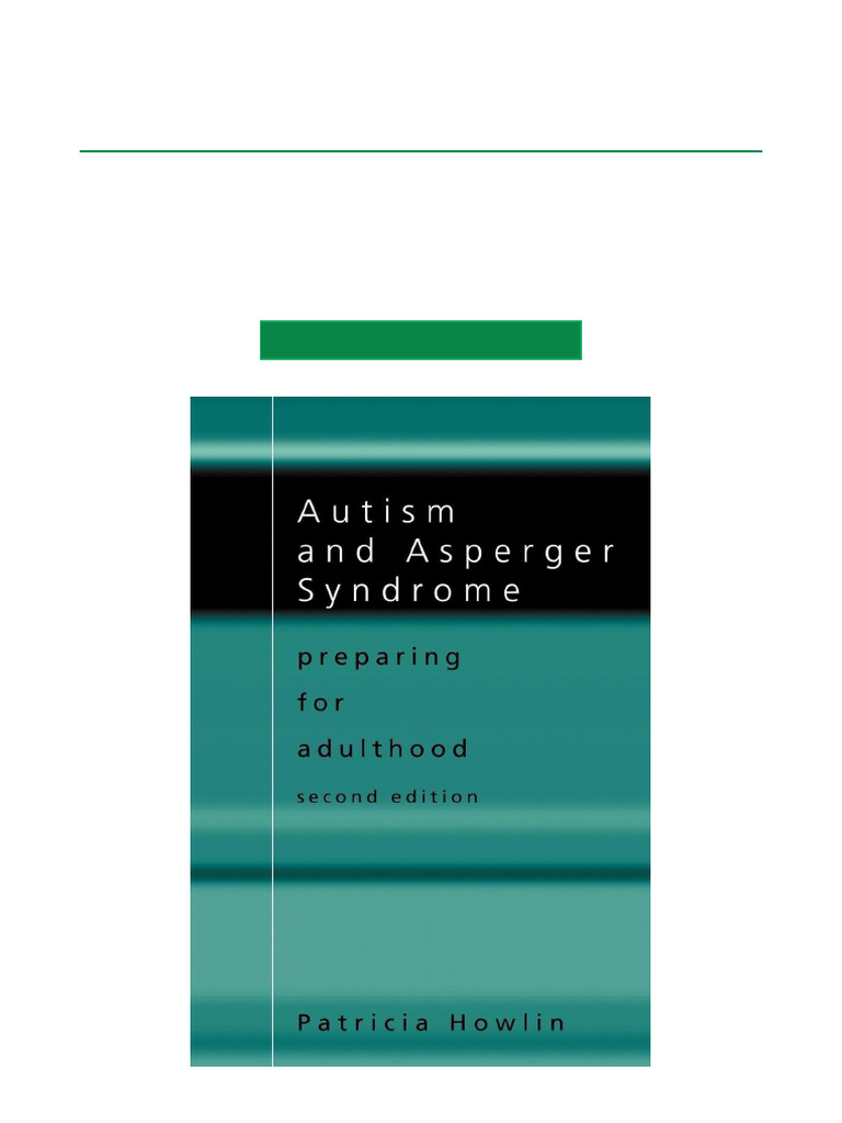 Autism and Asperger Syndrome Preparing For Adulthood - 2nd Edition ...