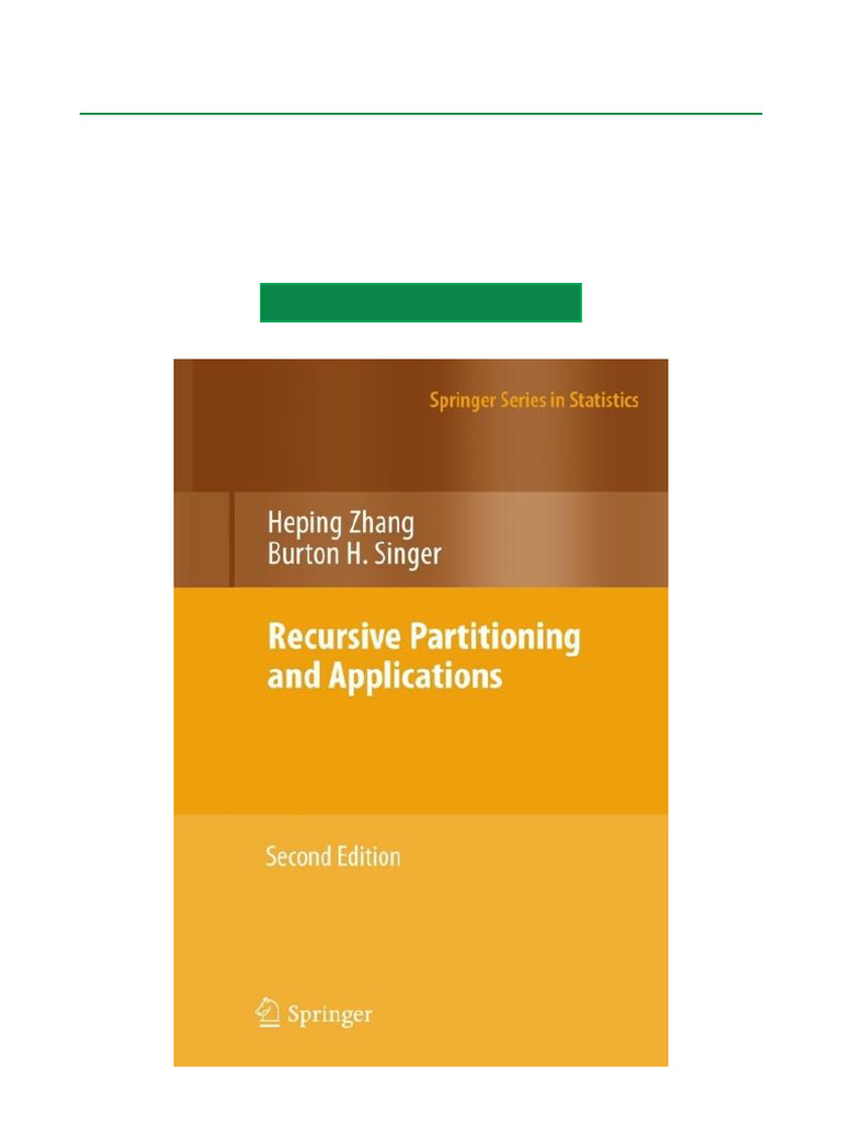 Recursive Partitioning in Health Sciences | PDF | Regression Analysis ...