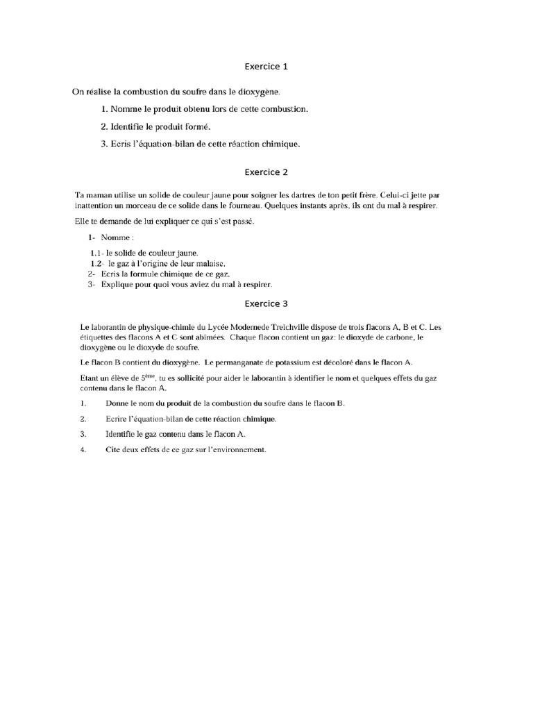 Exercice 1 | PDF