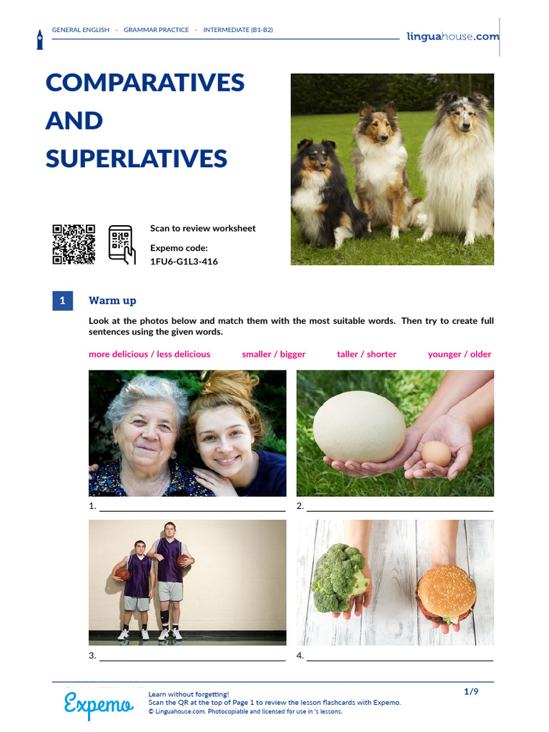 Comparatives and Superlatives Practice | PDF | New York City
