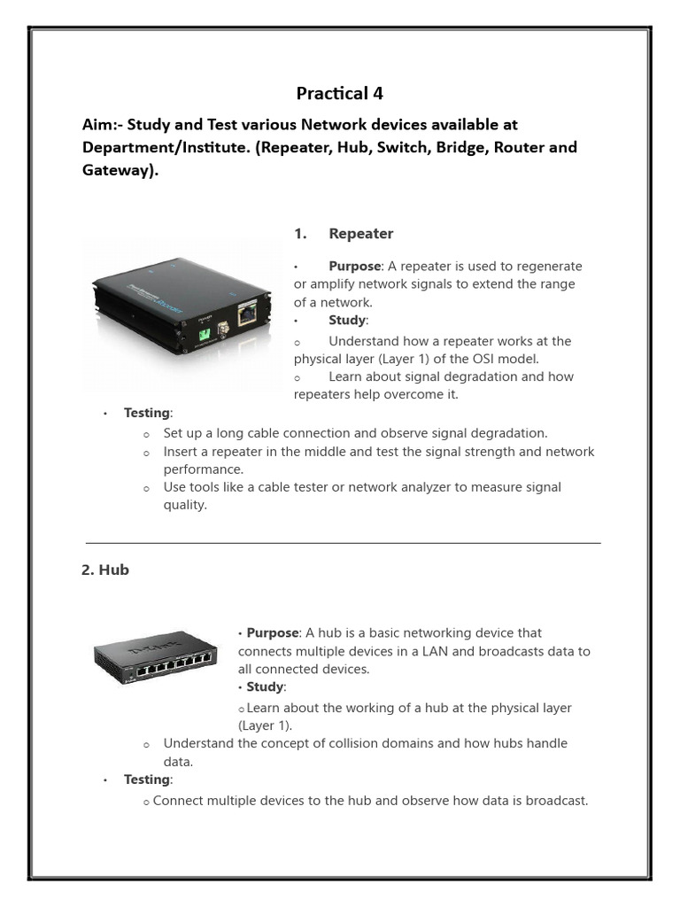 Network Device Testing and Analysis Guide | PDF | Network Switch ...