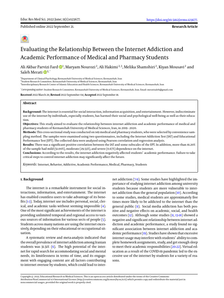 Evaluating The Relationship Between The Internet A | PDF | Statistical ...