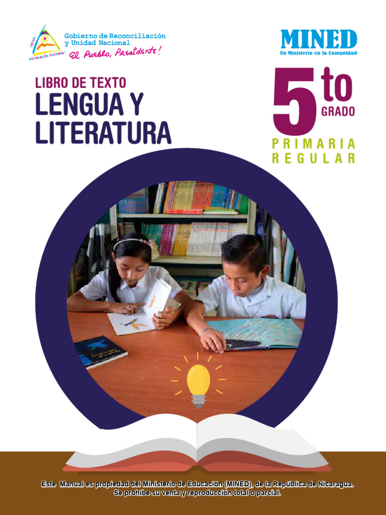 Texto de Lengua y Literatura 5to Grado | PDF | Enseñando | Narración