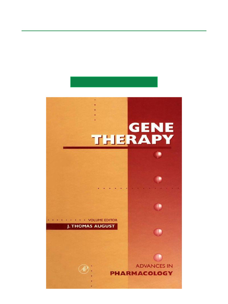 Gene Therapy (FULL VERSION DOWNLOAD) | PDF | Viral Vector | Gene Therapy