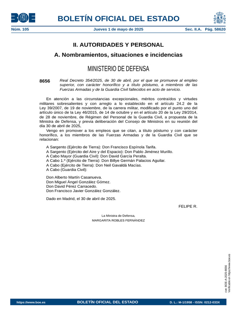 BOE-A-2025-8656 | PDF | España | Gobierno de españa
