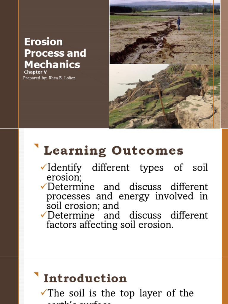 Mechanics of Water Erosion Explained | PDF | Erosion | Soil