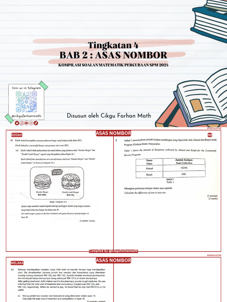 ASAS NOMBOR 2024 by @cikgufarhanmath | PDF