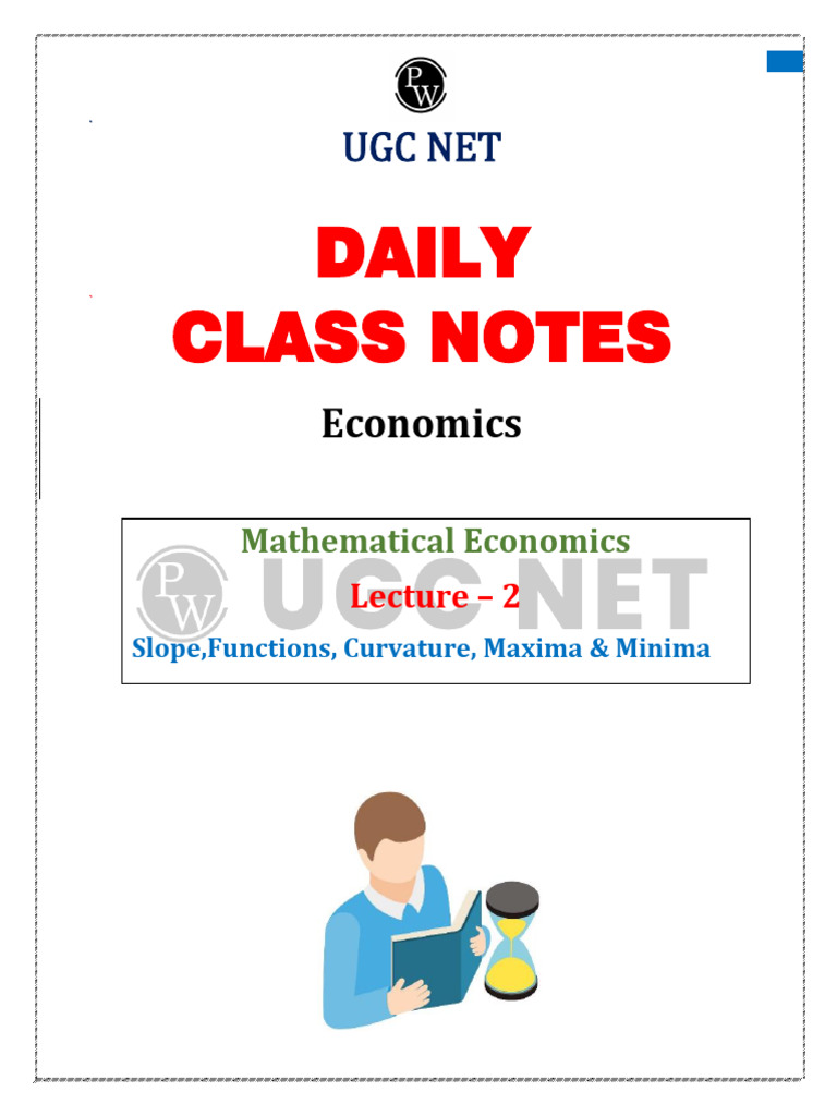 Mathematical Economics: Functions & Slope | PDF | Function (Mathematics ...