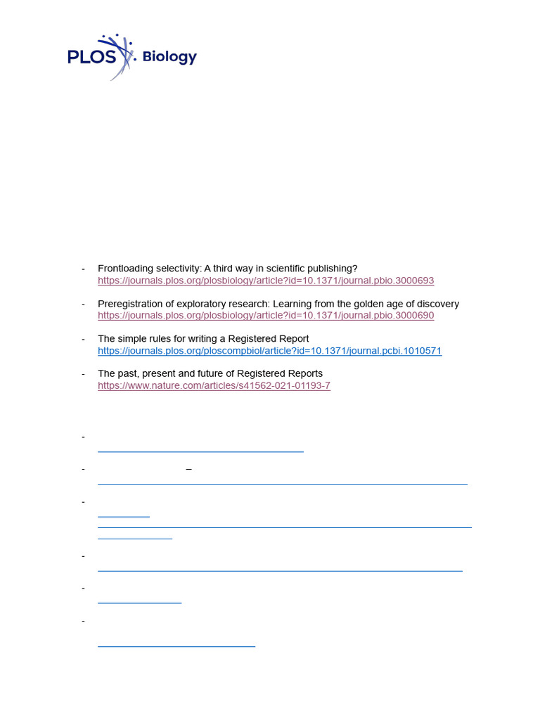 Understanding Registered Reports | PDF