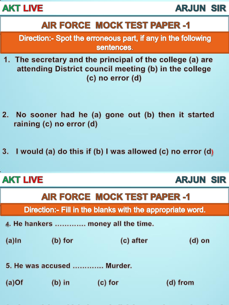 Mock Test - 6 | PDF