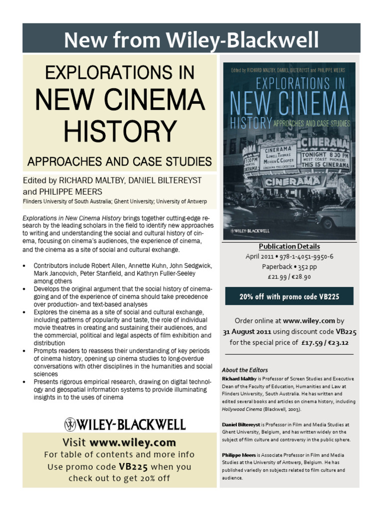 Explorations in New Cinema History PDF | PDF | Movie Theater