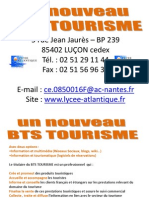 BTS Tourisme