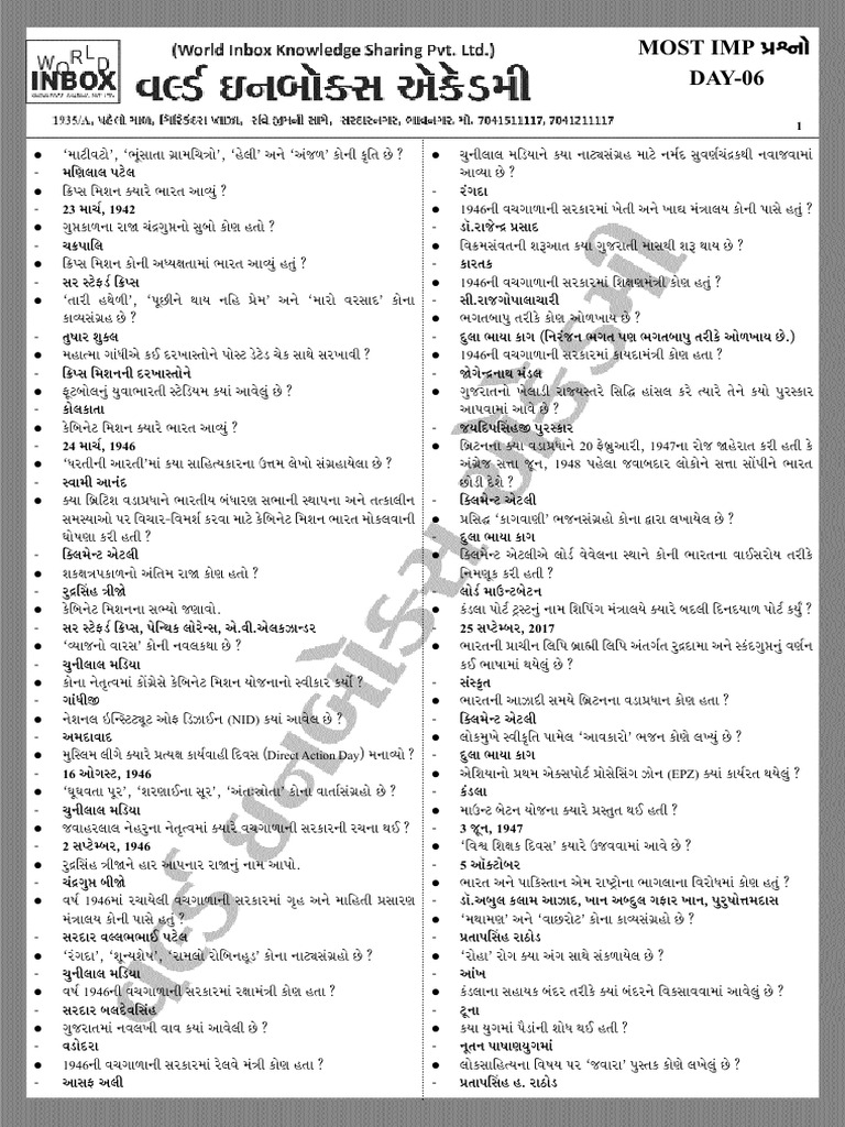 GK World Inbox | PDF